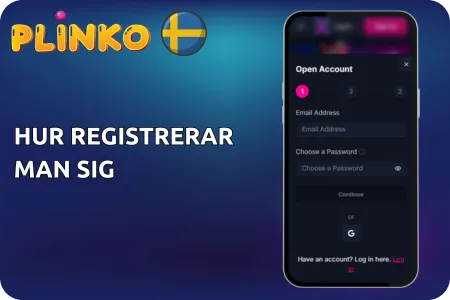 Plinko - Hur registrerar man sig